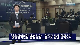 '충청광역연합' 출범 눈앞...활주로 신설 '한목소리'