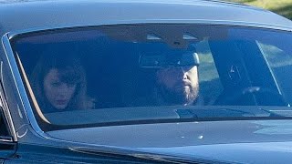 Taylor Swift and Travis Kelce enjoy a drive in Kansas City.