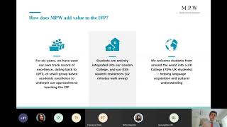 University of London International Foundation Programme, the MPW way