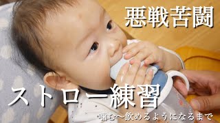 【生後8ヶ月】中々進まなかったストローマグ練習 ストローマグ/紙パック/コップマグ試し尽くした