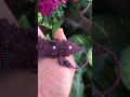 3d macrame bracelet with purple fluorite review 6