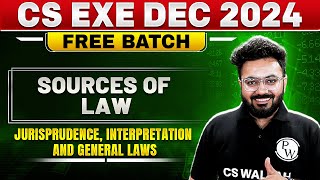 Sources of Law | JIGL | CS Exe Dec Free Batch 2024