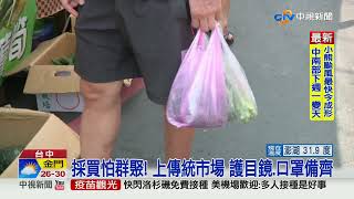 採買前先上網看人潮 傳統市場架即時影像│中視新聞 20210612