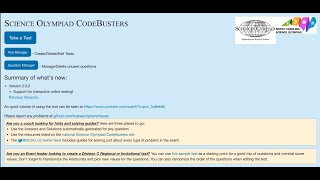 Interactive Codebusters Test Explanation