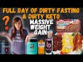 What I Eat When Dirty Fasting & OMAD☹PLUS A Massive Weight Gain!