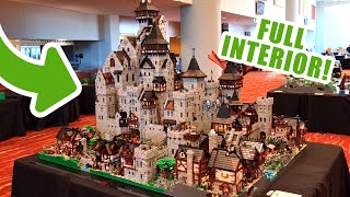 Huge LEGO Castle with Amazing Full Interior –  Dungeon Torture Chamber, Throne Room, Armory & More!