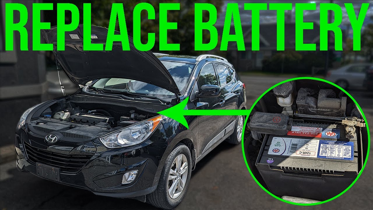 How To [EASILY] Replace The Battery - Hyundai Tucson (2010-2015) - YouTube