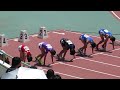 5月28日第70回 広島県高等学校総合体育大会 陸上競技　男子110ｍh 予選6組