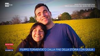 Filippo tormentato dalla fine della storia con Giulia - La Vita in diretta - 17/11/2023