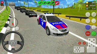 Indonesian Highway and Mountain Police Car Simulator - Convoy of Cars - Android Gameplay