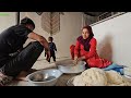 baking bread u0026 washing baby clothes azam u0026 mohammad’s nomadic life 🏕️💦