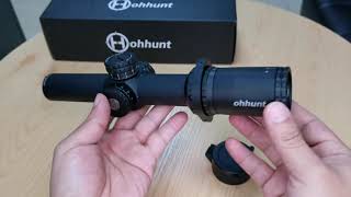 SHIP FROM USA Ohhunt Guardian 1-6X24 IR Rifle scopes Compact Glass Etched Reticle Optical Sight