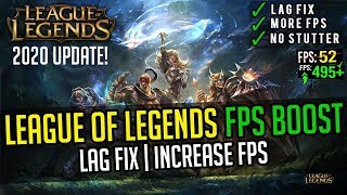 🔧League Of Legends 2020: Increase Your FPS And Fix Lag On Low End PC | League Of Legends FPS Boost