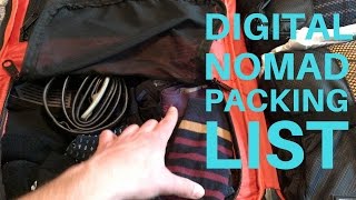 FIRST TIME DIGITAL NOMAD PACKING LIST | Vlog 018