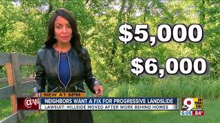 Neighbors want a fix for progressive landslide