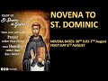 once a day  9 days, Novena to St. Dominic/catholic prayers