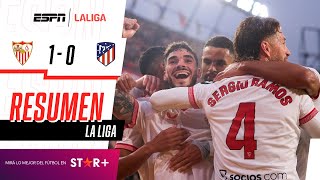 ¡CON ASISTENCIA DE OCAMPOS, LOS BLANQUIRROJOS GANARON EN CASA! | Sevilla 1-0 Atl. Madrid | RESUMEN