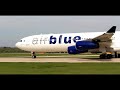 manchester airport 13 hd airblue airbus a340 300 departure 06 05 13