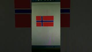 Making Norway flag in python. #python
