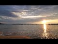 ウェザーリポート動画0909@福井県美浜町17 45 隙間の夕日様 *4k