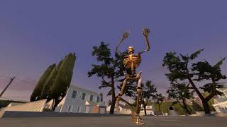 dancing skeleton September but it's jack Johnsons upside down