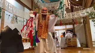 高千穂神社神楽祭り前夜祭　手力雄・鈿女・戸取