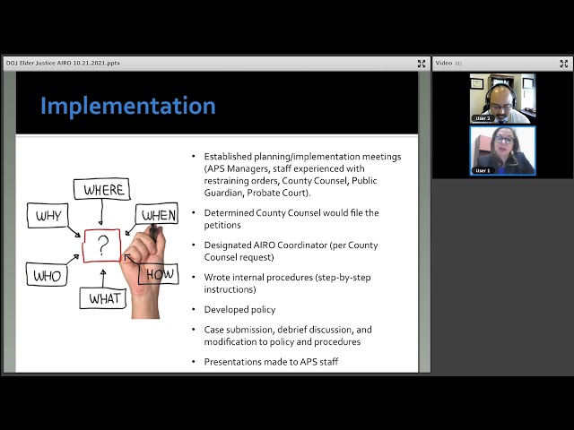 Elder Justice Initiative Eji Implementing The Aps Initiated Elder
