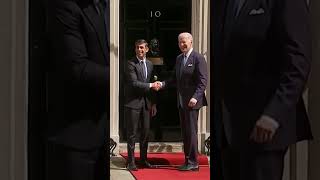 Biden Meets UK's Sunak at Downing Street Ahead of NATO Summit
