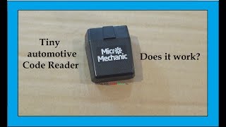 Tiny Micro Mechanic Automotive Code Reader tells problems \u0026 resets engine light after repair.