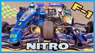 Thunder Tiger F-1 Formula Nitro RC Review \u0026 Road Test - Laydown Engine \u0026 Dual Exhaust