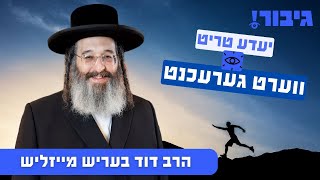 יעדער טריט ווערט גערעכנט | הרב דוד בעריש מייזליש