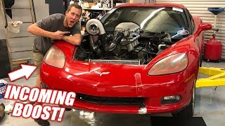 We Turbo'd the Auction Corvette in ONE DAY! (RIP Truck Engine)