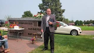 Greg Woznick Urn Interment and Commital