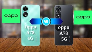 Oppo A78 4G vs Oppo A78 5G