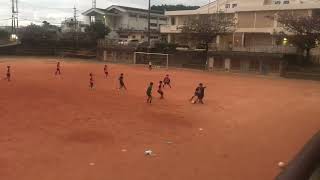 ２０２５年１月１６日　具志川中学校サッカー部　紅白戦　後半