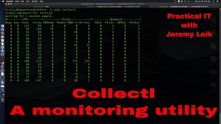Collectl - a monitoring utility