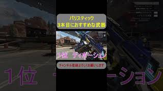 #shorts バリスティック3本目おすすめ武器ランキング #APEXLEGENDS　#エーペックスレジェンズ