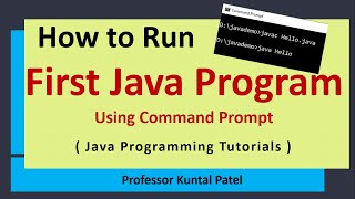 How to Compile and Run First Java Program (CMD & Notepad)