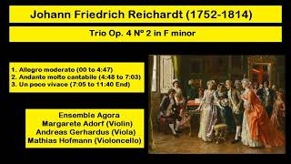 Johann Friedrich Reichardt (1752-1814) - Trio Op. 4 Nº 2 in F minor