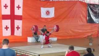 Davit Gogia, snatch 180kg (miss), Georgian Championship 2012