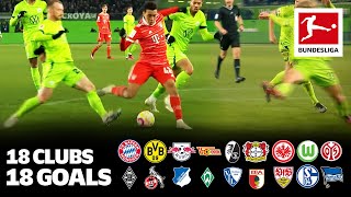 18 Clubs, 18 Goals - The best Goal from every Bundesliga Team in 2022/23