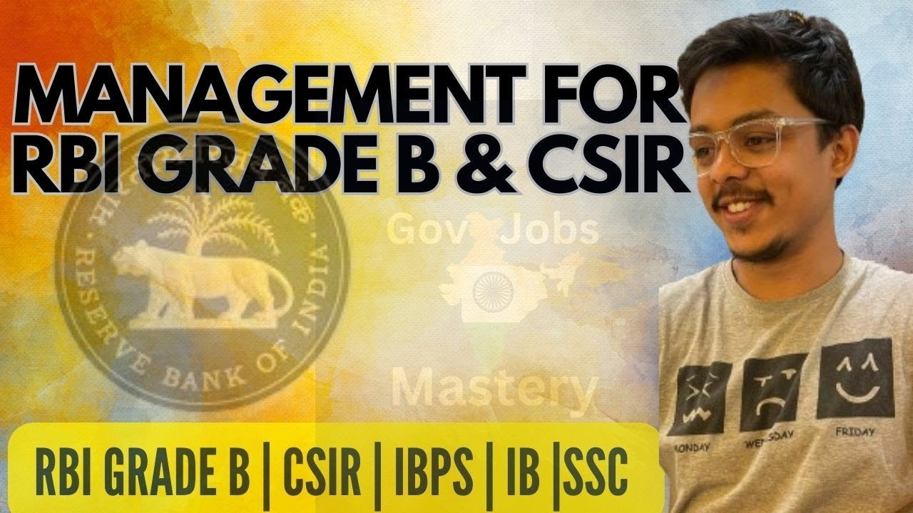 Management For RBI Grade B And CSIR | Staffing, Directing And ...