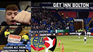 BOLTON JUST ABOUT HOLD ON !! BOLTON 1-0 CHELTENHAM TOWN !! BWFC V CTFC | VLOG