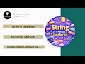 JavaScript String & String Methods | Complete Guide (ServiceNow ES5)