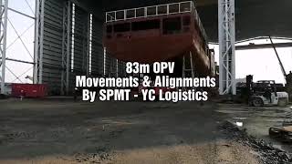 Ship Block shifting by spmt