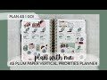 PLAN WITH ME | FUNctional planning in my undated A5 plum paper vertical priorities | week of 2•20-26