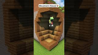 Minecraft Starter Mountain House🏠 #shorts