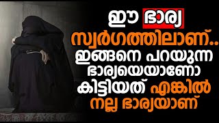 ഈ ഭാര്യ സ്വർഗത്തിലാണ്.. ഇങ്ങനെ പറയുന്ന ഭാര്യയെയാണോ കിട്ടിയത് എങ്കിൽ നല്ല ഭാര്യയാണ്