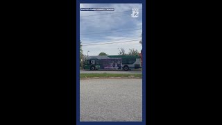Gta Bus Catches On Fire After Mechanical Issues
