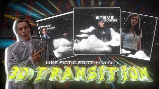 Ae inspired @fictic_editz 3D particle transition in alight motion 🔥